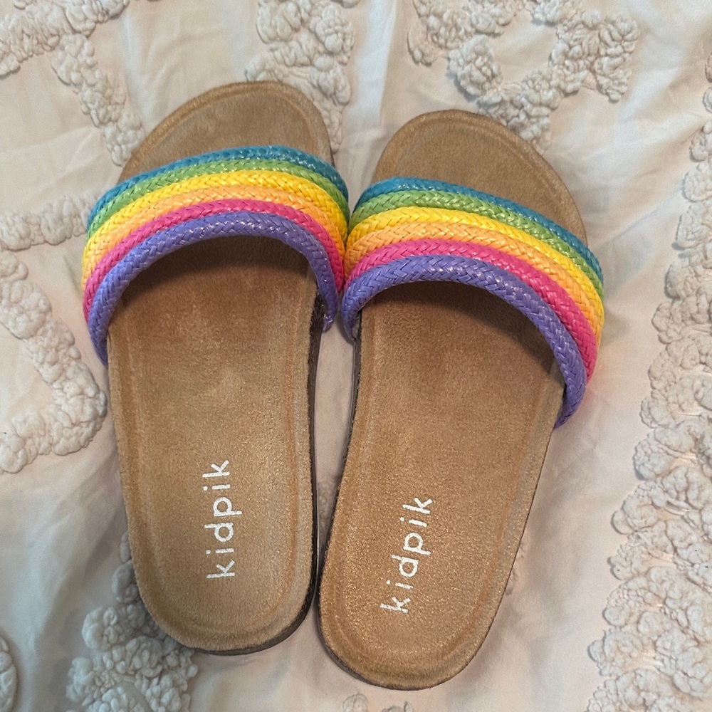 Kidpik Multicolor Braided Strap Sandals